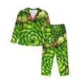 thumbnail image 1 of Sikiie Cactus And Succulents Women's Long-Sleeve Shirt and Full-Length Bottom Pajama Set (s-xxl)-XX-Large, 1 of 7