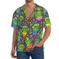 thumbnail image 1 of Sikiie Cactus In Pots Men's Wrinkle Free Untucked Cuban Shirt Business Casual Button Down Shirts Short Sleeve Shirt4X-Large, 1 of 5