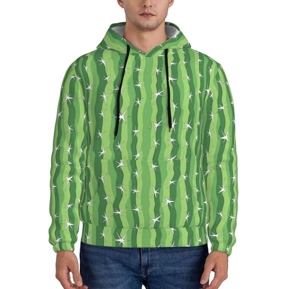 Sikiie Cactus Men's Hoodie, Essentials Hoodie, Sweatshirt, Pullover Hooded Sweatshirt for Men-X-Large