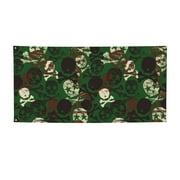 Sikiie Camouflage Skull Custom Banners and Signs Customize Outdoor, Personalized Banner with Logo Text for Party Birthday, Customized Banner Decoration-Small
