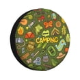 thumbnail image 1 of Sikiie Camping 1 PVC Leather Spare Tire Wheel Cover Spare Tire Cover, for Car Truck SUV Camper Trailer Universal Fit(14-17in)-14 inch, 1 of 6