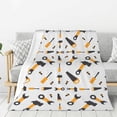thumbnail image 1 of Sikiie Carpenter tools Print Cozy Flannel Fleece Throw Blanket: Lightweight & Thick for All Seasons - Perfect for Women, Men, & Kids-40"x30", 1 of 6