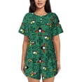 thumbnail image 1 of Sikiie Cartoon Air Transportation Womens Pajama Sets Short Sleeve Top With Pants Sleepwear 2 Piece Lounge SetMedium, 1 of 6