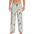 thumbnail image 1 of Sikiie Cartoon Animals Pajama Pants Men, PJ Bottoms, Sleep & Lounge Pants-Large, 1 of 6
