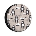 thumbnail image 1 of Sikiie Cartoon Bear Brown PVC Leather Spare Tire Wheel Cover Spare Tire Cover, for Car Truck SUV Camper Trailer Universal Fit(14-17in)-15 inch, 1 of 6