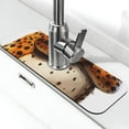 thumbnail image 1 of Sikiie Cartoon Cheetah With Attitude Splash Guard for Sink Faucet-1 PC Super Absorbent Fast Drying Mat Sink Gadgets-Splash Guard for Kitchen, Sink Mat, 1 of 7