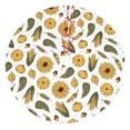 thumbnail image 1 of Sikiie Cartoon Corn Pumpkin Sunflower 30-48 inches {designName} Print Christmas Tree Skirt Snowman Xmas Tree Skirt with Edge Christmas Decorations for Holiday Party-36", 1 of 7