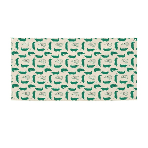 Sikiie Cartoon Crocodile Custom Banners and Signs Customize Outdoor, Personalized Banner with Logo Text for Party Birthday, Customized Banner Decoration-Small