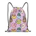 thumbnail image 1 of Sikiie Cartoon Donuts Drawstring Backpack Drawstring Bags, Draw String Back Bag for Sports, Gym, Travel, Swimming, Beach-Medium, 1 of 6