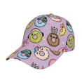 thumbnail image 1 of Sikiie Cartoon Donuts Unisex Vintage Washed Unstructured Baseball Cap Soft Cap Adjustable Unisex Baseball Hat Dad Hat, 1 of 6