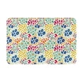 thumbnail image 1 of Sikiie Cartoon Flowers Print Flannel Anti-slip Floor Mat 16x24in, Thickened Dustproof Entrance Door Mat Floor Mat for Kitchen, Bathroom, Laundry Room, 1 of 7