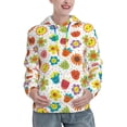 thumbnail image 1 of Sikiie Cartoon Flowers Women's Casual Hoodies Long Sleeve Lightweight Pullover Tops Loose Sweatshirt-Medium, 1 of 7