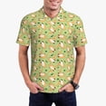 thumbnail image 1 of Sikiie Cartoon Fox 2 Print Men's Short-sleeved POLO Shirts, Button-down Shirts and T-shirts are Suitable for Vacation, Leisure and Business-Large, 1 of 6