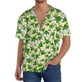 thumbnail image 1 of Sikiie Cartoon Frogs Men's Cuban Shirt, Hawaiian Shirts, Business Casual Button Down Shirts, Short Sleeve Shirt-3X-Large, 1 of 5