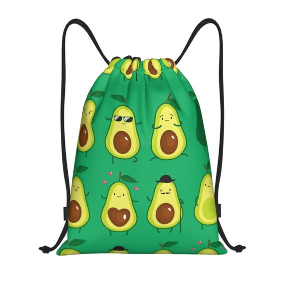 Sikiie Cartoon Fruit 1 Drawstring Backpack Drawstring Bags, Draw String Back Bag for Sports, Gym, Travel, Swimming, Beach-Small