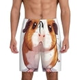thumbnail image 1 of Sikiie Cartoon Guinea Pig Mens Pajama Shorts, Lightweight Lounge Pant with Pockets Soft Sleep Pj Shorts for MenMedium, 1 of 6