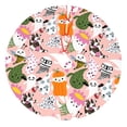 thumbnail image 1 of Sikiie Cartoon Halloween 30-48 inches {designName} Print Christmas Tree Skirt Snowman Xmas Tree Skirt with Edge Christmas Decorations for Holiday Party48", 1 of 7