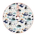 thumbnail image 1 of Sikiie Cartoon Helicopters Christmas Tree Skirt, Christmas Tree Decorations, Christmas Decor, Tree Mat Decoration(30-48IN)-48", 1 of 6
