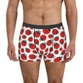 thumbnail image 1 of Sikiie Cartoon Ladybug Print Men's Boxer Briefs, Elastic Waistband Boxer Briefs Leggings-Medium, 1 of 5