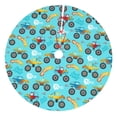 thumbnail image 1 of Sikiie Cartoon Monster Truck 30-48 inches {designName} Print Christmas Tree Skirt Snowman Xmas Tree Skirt with Edge Christmas Decorations for Holiday Party30", 1 of 7