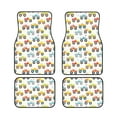thumbnail image 1 of Sikiie Cartoon Monster Trucks Car Foot Mat Set of 4 Pieces Basics Universal Fit Rubber Carpet Floor Mats For Car SUV Van & Truck, 26.8"L x 17.3"W (Front), 13"L x 17.3"W(Rear), 1 of 6