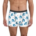 thumbnail image 1 of Sikiie Cartoon Poodle Dog Print Men's Boxer Briefs, Elastic Waistband Boxer Briefs Leggings-XX-Large, 1 of 5