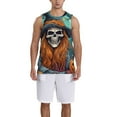 thumbnail image 1 of Sikiie Cartoon Pumpkin Skull Basketball Jersey Reversible Men's Mesh Athletic Sports Shirts Training Practice S-4XL3X-Large, 1 of 6