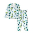 thumbnail image 1 of Sikiie Cartoon Sea Creatures Women's Long-Sleeve Shirt and Full-Length Bottom Pajama Set (s-xxl)-, 1 of 7