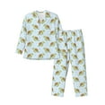 thumbnail image 1 of Sikiie Cartoon Sea Turtle Mens Pajama Set, Soft Warm Long Sleeve Sleepwear, Cozy Button-Down Pjs for Men-X-Large, 1 of 7