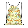 thumbnail image 1 of Sikiie Cartoon Snake8 Drawstring Backpack Drawstring Bags, Draw String Back Bag for Sports, Gym, Travel, Swimming, Beach-Medium, 1 of 6