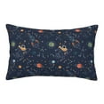 thumbnail image 1 of Sikiie Cartoon Space Planets Print Plush Pillow Cover, Wrinkle-proof and Stain-resistant Pillow Protector without Pillow Core, Home Decoration-16"x24", 1 of 6