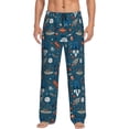 thumbnail image 1 of Sikiie Cartoon Space1 Mens Pajama Pants Sleep & Lounge Pants, PJ Bottoms With elastic waistb and Pockets X-Large, 1 of 6