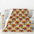 thumbnail image 1 of Sikiie Cartoon Sunflowers Cozy Flannel Fleece Throw Blanket: Lightweight & Thick for All Seasons - Perfect for Women, Men, & Kids"80"x60", 1 of 6