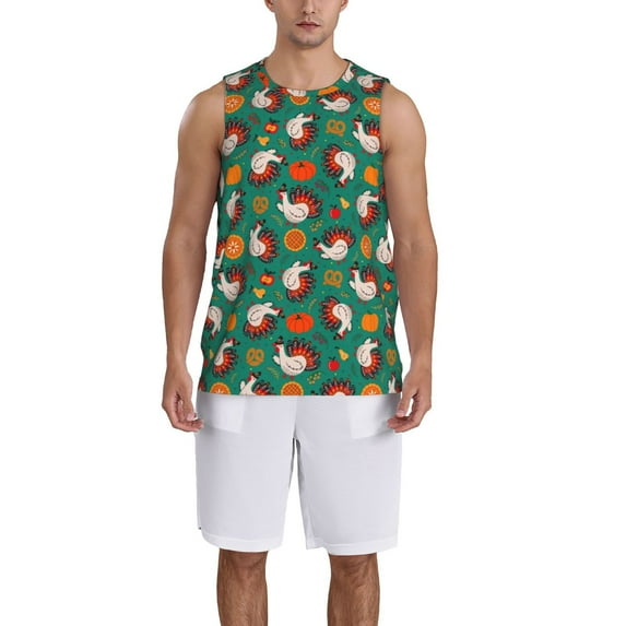 Sikiie Cartoon Turkey Basketball Jersey Reversible Men's Mesh Athletic Sports Shirts Training Practice S-4XLSmall