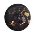thumbnail image 1 of Sikiie Casino Cards Poker PVC Leather Spare Tire Wheel Cover Spare Tire Cover, for Car Truck SUV Camper Trailer Universal Fit(14-17in)-15 inch, 1 of 6