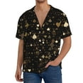 thumbnail image 1 of Sikiie Casino Men's Cuban Shirt, Hawaiian Shirts, Business Casual Button Down Shirts, Short Sleeve Shirt-XX-Large, 1 of 5
