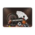 thumbnail image 1 of Sikiie Casino And Sports Print Flannel Anti-slip Floor Mat 16x24in, Thickened Dustproof Entrance Door Mat Floor Mat for Kitchen, Bathroom, Laundry Room, 1 of 7