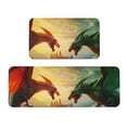 thumbnail image 1 of Sikiie Castle Red Green Sky Dragon Kitchen Mat 2 PCS Cushioned Kitchen Rug, Waterproof Non-Slip Kitchen Mats for Kitchen, Floor Home, Sink, Laundry, 1 of 6