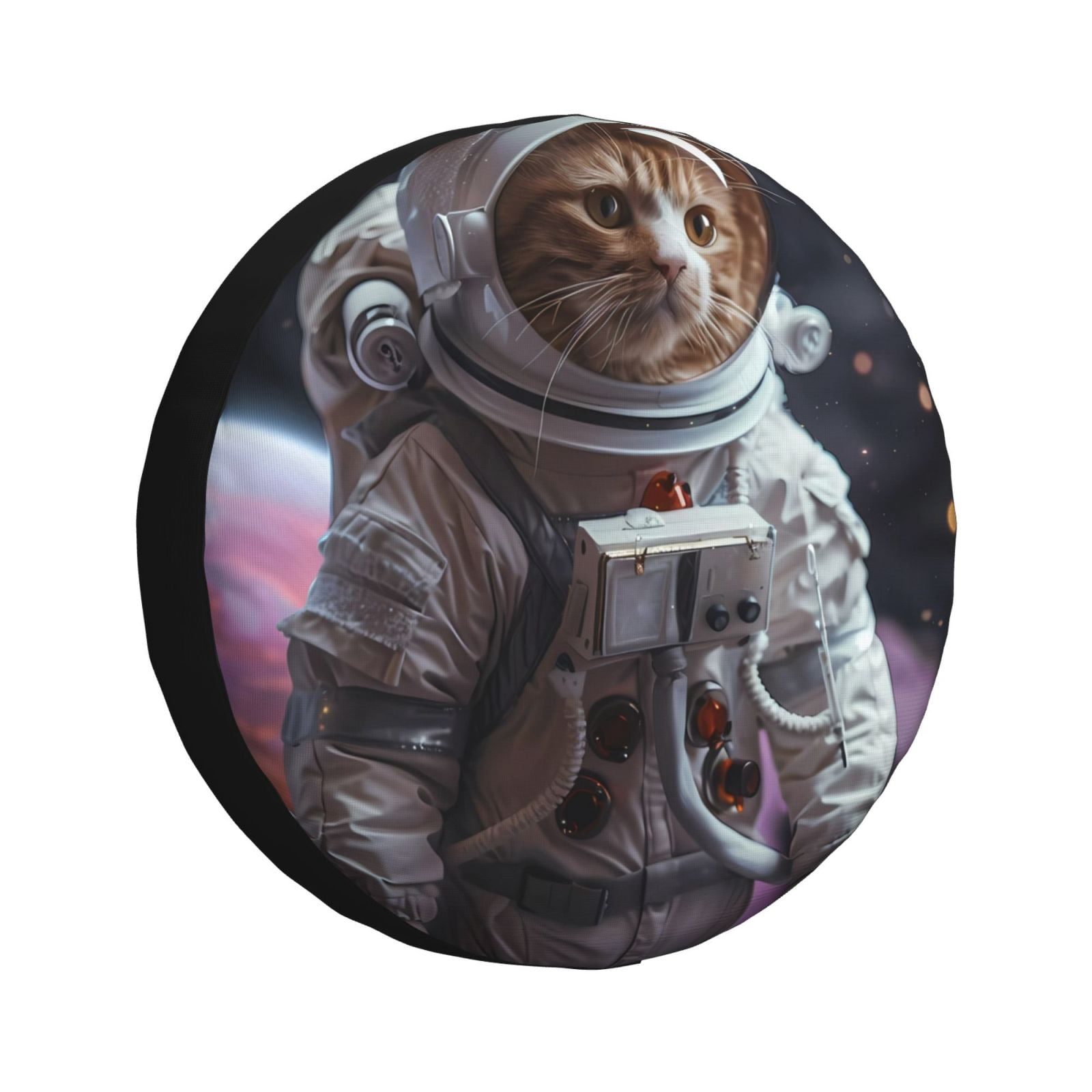Cute Astronaut Cat Print Pet Car Seat Cover main image 1