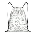 thumbnail image 1 of Sikiie Chemical Formulas Drawstring Backpack Drawstring Bags, Draw String Back Bag for Sports, Gym, Travel, Swimming, Beach-Medium, 1 of 6