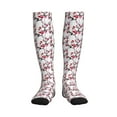 thumbnail image 1 of Sikiie Cherry Blossoms 1 Pairs Compression Socks for Men and Women 15-20 mmHg Running Support Socks, 1 of 7