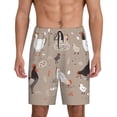 thumbnail image 1 of Sikiie Chicken Mens Pajama Shorts, Lightweight Lounge Pant with Pockets Soft Sleep Pj Shorts for MenMedium, 1 of 6