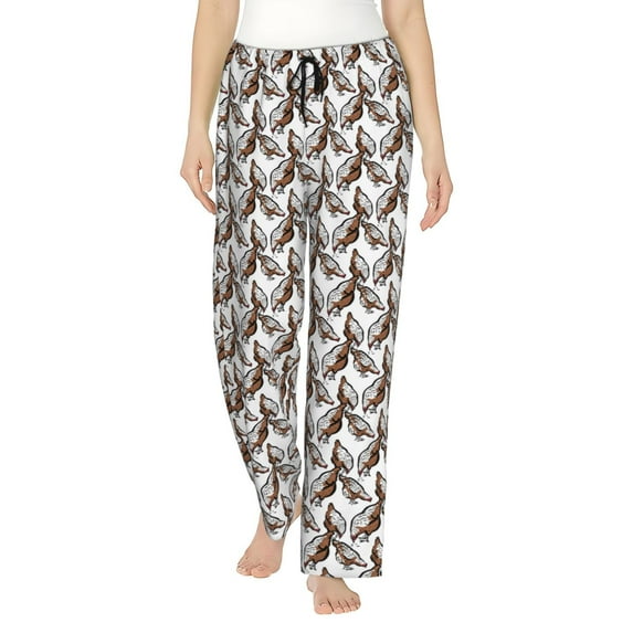 Sikiie Chickens Peck Grain Women’s Lounge Pants, Lounge Pants Sleep Bottoms, Lounge for Women, Womens Pajama Pants -Small
