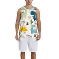 thumbnail image 1 of Sikiie Childish Dinosaur Basketball Jersey Reversible Men's Mesh Athletic Sports Shirts Training Practice S-4XLMedium, 1 of 6