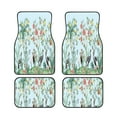 thumbnail image 1 of Sikiie Chinoiserie Floral Palm Tree Car Foot Mat Set of 4 Pieces Basics Universal Fit Rubber Carpet Floor Mats For Car SUV Van & Truck, 26.8"L x 17.3"W (Front), 13"L x 17.3"W(Rear), 1 of 6