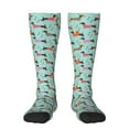 thumbnail image 1 of Sikiie Christmas Dachshund Knee Socks, High Socks Long Stretchy Sock Women Knee High Stocking, Long Socks for Women, 1 of 6