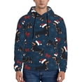 thumbnail image 1 of Sikiie Christmas Dachshund Men's Hoodie, Essentials Hoodie, Sweatshirt, Pullover Hooded Sweatshirt for Men-3X-Large, 1 of 7
