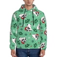 thumbnail image 1 of Sikiie Christmas French Bulldog Men's Hoodie, Essentials Hoodie, Sweatshirt, Pullover Hooded Sweatshirt for Men-Small, 1 of 7
