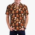 thumbnail image 1 of Sikiie Christmas Gingerbread Cookies Print Men's Short-sleeved POLO Shirts, Button-down Shirts and T-shirts are Suitable for Vacation, Leisure and Business-3X-Large, 1 of 6