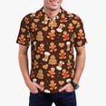 thumbnail image 1 of Sikiie Christmas Gingerbread Cookies Print Men's Short-sleeved POLO Shirts, Button-down Shirts and T-shirts are Suitable for Vacation, Leisure and Business-Small, 1 of 6